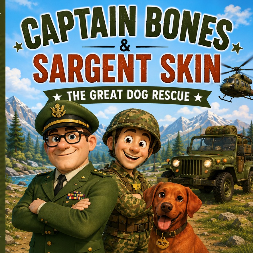 Captain Bones & Sergeant Skin: The Great Dog Rescue book cover